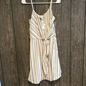 NWT Maurice’s stripe tie front v-neck dress, size L